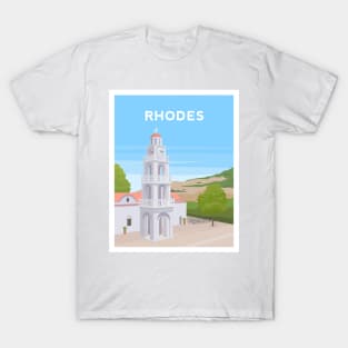 Rhodes, Greece - Greek Island Church T-Shirt